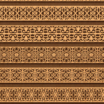 Intra απο ξύλο plywood 3mm-4mm πάχος Πρότυπο βραχιόλι κοπής με λέιζερ Δίασταση 5x5 cm INTRAFABR-72398997 - Image 3