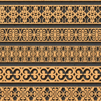 Intra απο ξύλο plywood 3mm-4mm πάχος Πρότυπο βραχιόλι κοπής με λέιζερ Δίασταση 5x5 cm INTRAFABR-72744336 - Image 2