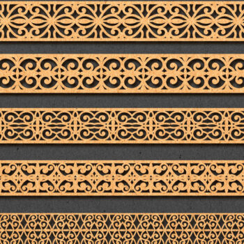 Intra απο ξύλο plywood 3mm-4mm πάχος Πρότυπο βραχιόλι κοπής με λέιζερ Δίασταση 5x5 cm INTRAFABR-72744651 - Image 1