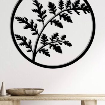 Intra απο ξύλο plywood 3mm-4mm πάχος Branch Metal Wall Art, Branch Δίασταση 40x40 cm INTRAFABR-119072789 - Image 2