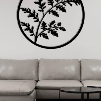 Intra απο ξύλο plywood 3mm-4mm πάχος Branch Metal Wall Art, Branch Δίασταση 40x40 cm INTRAFABR-119072789 - Image 3