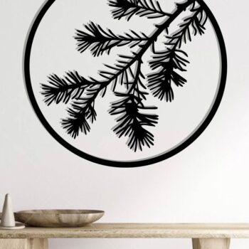 Intra απο ξύλο plywood 3mm-4mm πάχος Branch Metal Wall Art, Branch Δίασταση 40x40 cm INTRAFABR-119072841 - Image 2