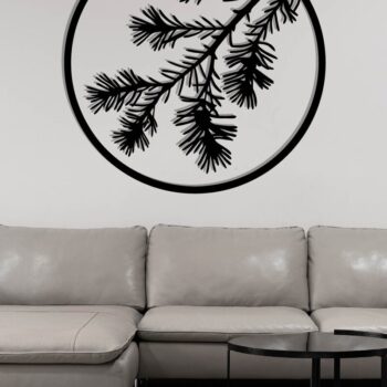 Intra απο ξύλο plywood 3mm-4mm πάχος Branch Metal Wall Art, Branch Δίασταση 40x40 cm INTRAFABR-119072841 - Image 3