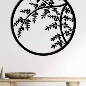 Intra απο ξύλο plywood 3mm-4mm πάχος Branch Metal Wall Art Δίασταση 40x40 cm INTRAFABR-119072699 - Image 2