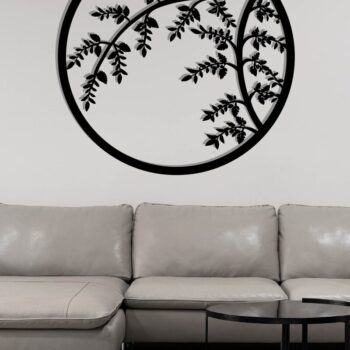 Intra απο ξύλο plywood 3mm-4mm πάχος Branch Metal Wall Art Δίασταση 40x40 cm INTRAFABR-119072699 - Image 3