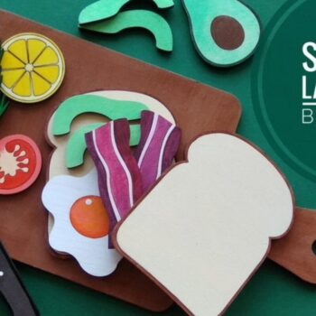 Intra απο ξύλο plywood 3mm-4mm πάχος κοπής με λέιζερ για πρωινό Δίασταση 15x30 cm INTRAFABR-32254190 - Image 1