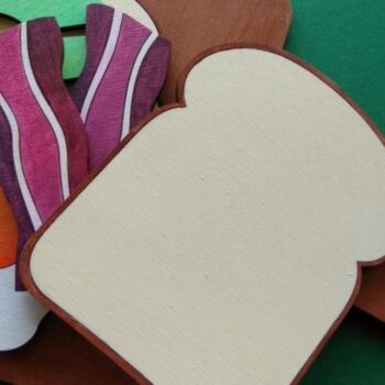 Intra απο ξύλο plywood 3mm-4mm πάχος κοπής με λέιζερ για πρωινό Δίασταση 15x30 cm INTRAFABR-32254190 - Image 2