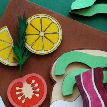 Intra απο ξύλο plywood 3mm-4mm πάχος κοπής με λέιζερ για πρωινό Δίασταση 15x30 cm INTRAFABR-32254190 - Image 3