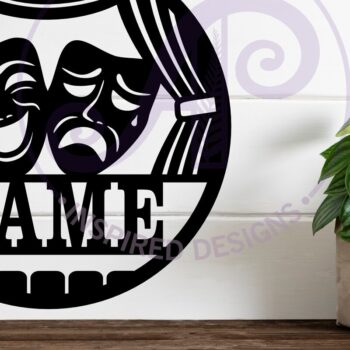 Intra απο ξύλο plywood 3mm-4mm πάχος Πινακίδα ονόματος θέματος Broadway Theatre Arts Δίασταση 6x6 cm INTRAFABR-109774639 - Image 2