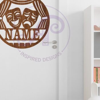 Intra απο ξύλο plywood 3mm-4mm πάχος Πινακίδα ονόματος θέματος Broadway Theatre Arts Δίασταση 6x6 cm INTRAFABR-109774639 - Image 3