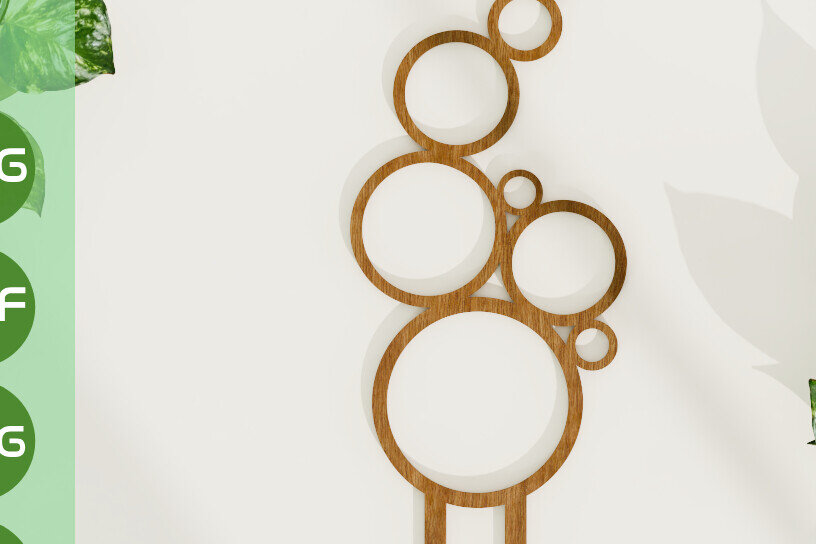 Intra απο ξύλο plywood 3mm-4mm πάχος Bubbles Trellis for Plant Climbing  Δίασταση 30x20 cm INTRAFABR-98907920