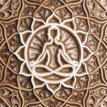 Intra απο ξύλο plywood 3mm-4mm πάχος Βούδας Μάνταλα Δίασταση 350x350 cm INTRAFABR-22623688 - Image 2