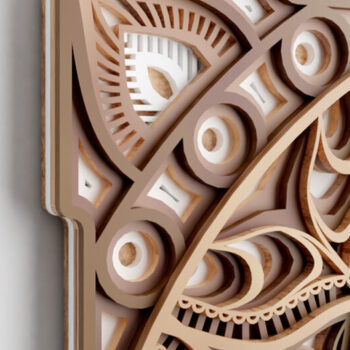 Intra απο ξύλο plywood 3mm-4mm πάχος Βούδας Μάνταλα Δίασταση 350x350 cm INTRAFABR-22623688 - Image 4