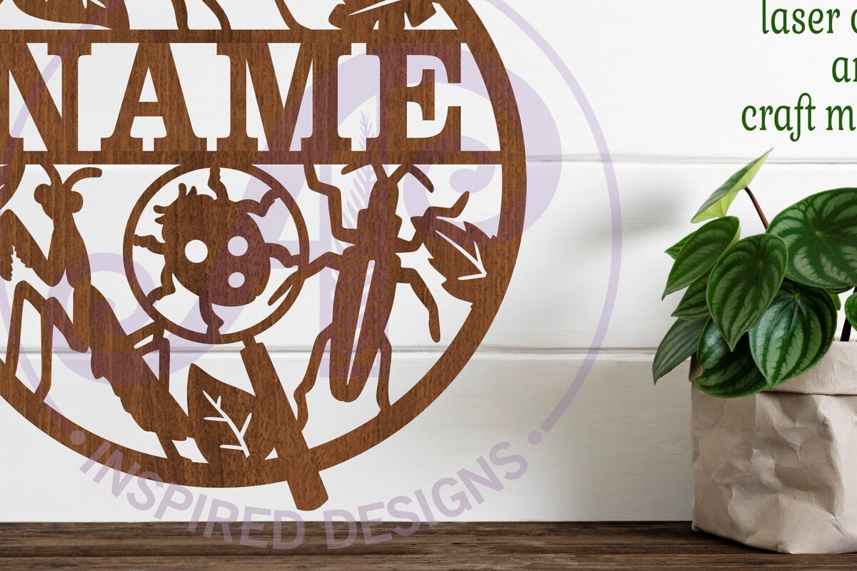 Intra απο ξύλο plywood 3mm-4mm πάχος Σύμβολο ονόματος εντόμου Bug  Δίασταση 6x6 cm INTRAFABR-101566397