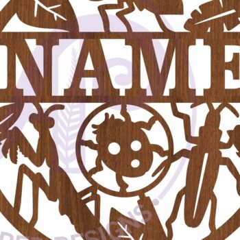 Intra απο ξύλο plywood 3mm-4mm πάχος Σύμβολο ονόματος εντόμου Bug  Δίασταση 6x6 cm INTRAFABR-101566397 - Image 4