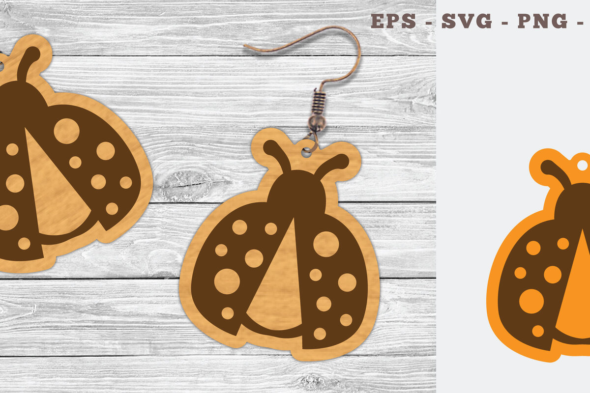 Intra απο ξύλο plywood 3mm-4mm πάχος Σκουλαρίκια Bug Cut  1 Δίασταση 3x3 cm INTRAFABR-107201058