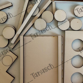 Intra απο ξύλο plywood 3mm-4mm πάχος Κτίριο Brick Money Holder  Δίασταση 15x15 cm INTRAFABR-68463642 - Image 6