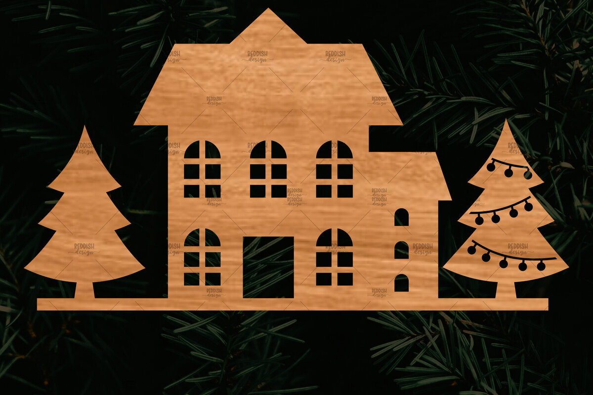 Intra απο ξύλο plywood 3mm-4mm πάχος Κτίρια αποκοπής αρχείου , σπιτιών Δίασταση 15x15 cm INTRAFABR-107621304