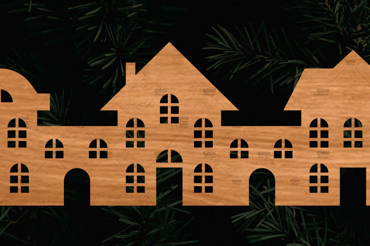 Intra απο ξύλο plywood 3mm-4mm πάχος Κτίρια αποκοπής αρχείου , σπιτιών Δίασταση 15x15 cm INTRAFABR-108110704