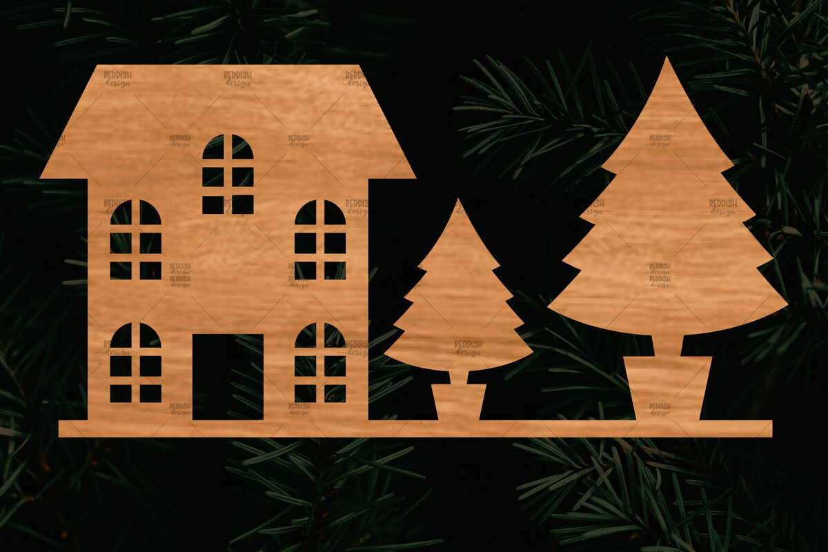 Intra απο ξύλο plywood 3mm-4mm πάχος Κτίρια αποκοπής αρχείου , σπιτιών Δίασταση 15x15 cm INTRAFABR-107621264