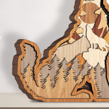 Intra απο ξύλο plywood 3mm-4mm πάχος κομμένου ζώου σε επίπεδο σχεδίασης πακέτου 6 Δίασταση 10x10 cm INTRAFABR-95129994 - Image 7