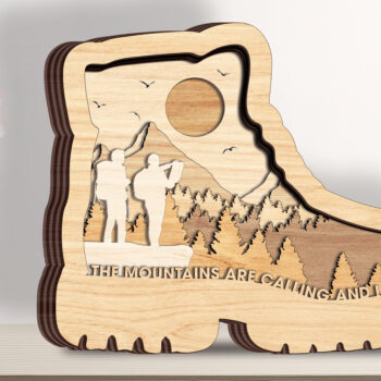 Intra απο ξύλο plywood 3mm-4mm πάχος κομμένων ζώων με στρώσεις πακέτου 6 σχεδίων Δίασταση 10x10 cm INTRAFABR-95130512 - Image 2