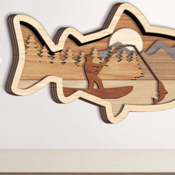 Intra απο ξύλο plywood 3mm-4mm πάχος κομμένων ζώων με στρώσεις πακέτου 6 σχεδίων Δίασταση 10x10 cm INTRAFABR-95130512 - Image 5