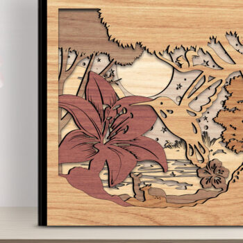 Intra απο ξύλο plywood 3mm-4mm πάχος 9 Design Multilayer Scene Art Δίασταση 30x20 cm INTRAFABR-96491182 - Image 2