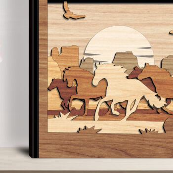 Intra απο ξύλο plywood 3mm-4mm πάχος 9 Design Multilayer Scene Art Δίασταση 30x20 cm INTRAFABR-96491182 - Image 3