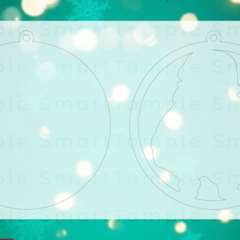 Intra απο ξύλο plywood 3mm-4mm πάχος BNDLE  Χριστουγεννιάτικο στολίδι 2 στρώσεων Δίασταση 8x8 cm INTRAFABR-83718340 - Image 1