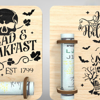 Intra απο ξύλο plywood 3mm-4mm πάχος Halloween Money Holder Δίασταση 15x15 cm INTRAFABR-110169737 - Image 2