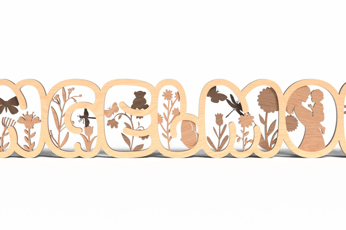 Intra απο ξύλο plywood 3mm-4mm πάχος Mother;'s Day Δίασταση 15x15 cm INTRAFABR-120628699 - Image 3