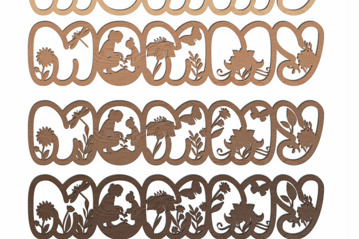 Intra απο ξύλο plywood 3mm-4mm πάχος Mother;'s Day Δίασταση 15x15 cm INTRAFABR-120628699 - Image 9