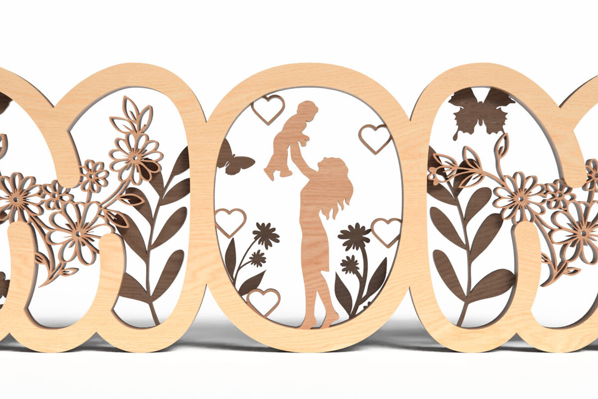 Intra απο ξύλο plywood 3mm-4mm πάχος Mother;'s Day Δίασταση 15x15 cm INTRAFABR-120628699 - Image 10
