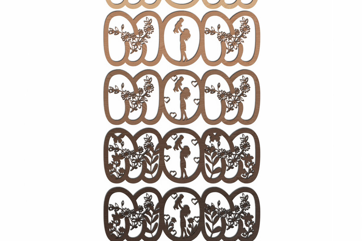 Intra απο ξύλο plywood 3mm-4mm πάχος Mother;'s Day Δίασταση 15x15 cm INTRAFABR-120628699 - Image 11