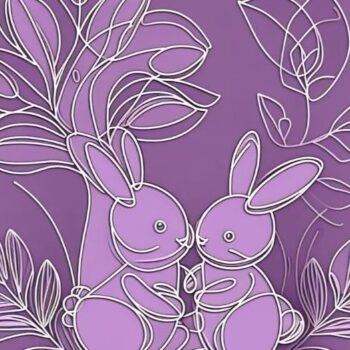 Intra απο ξύλο plywood 3mm-4mm πάχος Δέσμη ενός αξιολάτρευτου κουνελιού ζευγαριού στο Th Δίασταση 8x8 cm INTRAFABR-98024049 - Image 3