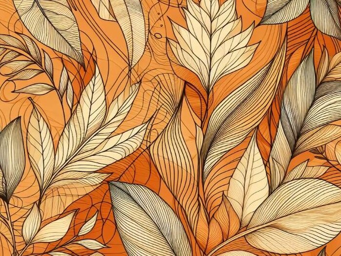 Intra απο ξύλο plywood 3mm-4mm πάχος Μοτίβο δέσμης με φύλλα και αμπέλια Δίασταση 8x8 cm INTRAFABR-98011268