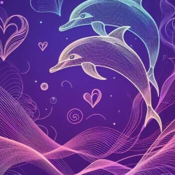 Intra απο ξύλο plywood 3mm-4mm πάχος Δέσμη των δελφινιών αγάπης στη βαθιά θάλασσα Δίασταση 8x8 cm INTRAFABR-98022235 - Image 3