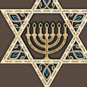 Intra απο ξύλο plywood 3mm-4mm πάχος STARs του DAVID Δίασταση 40x40 cm INTRAFABR-57429860 - Image 1