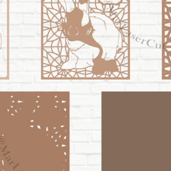 Intra απο ξύλο plywood 3mm-4mm πάχος BUNNY 3D Multilayer  Cricut Δίασταση 6x6 cm INTRAFABR-21774652 - Image 1