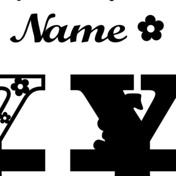 Intra απο ξύλο plywood 3mm-4mm πάχος Κουνελάκι κεφαλαίο μονόγραμμα Γράμμα Y Δίασταση 30x20 cm INTRAFABR-72792204 - Image 2