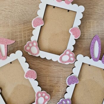 Intra απο ξύλο plywood 3mm-4mm πάχος Bunny Ears Κορνίζα φωτογραφιών | Δίασταση 3x3 cm INTRAFABR-119533593 - Image 5