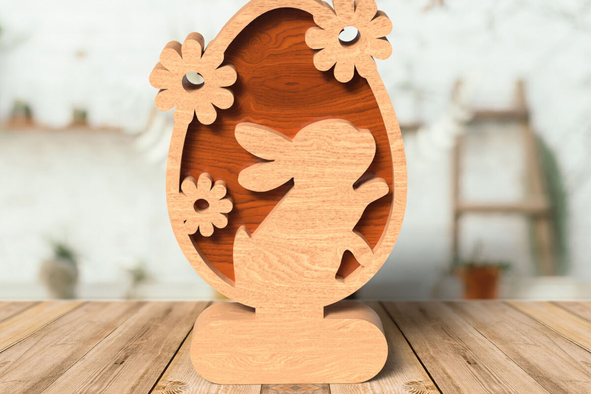 Intra απο ξύλο plywood 3mm-4mm πάχος Μπάνι Πασχαλινό Ράφι Sitter Δίασταση 15x15 cm INTRAFABR-116355327