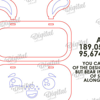 Intra απο ξύλο plywood 3mm-4mm πάχος Βάση γυαλιού Bunny Δίασταση 15x15 cm INTRAFABR-116204127 - Image 2