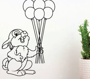 Intra απο ξύλο plywood 3mm-4mm πάχος κοπής με λέιζερ Bunny Δίασταση 40x40 cm INTRAFABR-65455284