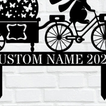 Intra απο ξύλο plywood 3mm-4mm πάχος Μεταλλικό σημάδι λαγουδάκι Δίασταση 15x15 cm INTRAFABR-114550615 - Image 2