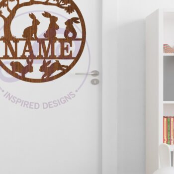 Intra απο ξύλο plywood 3mm-4mm πάχος Μπάνι Σιλουέτα Όνομα Σήμα Δίασταση 6x6 cm INTRAFABR-110081624 - Image 3