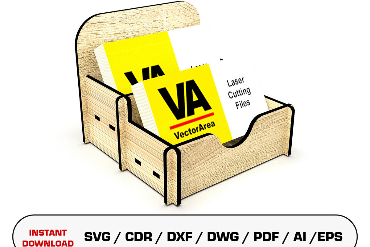 Intra απο ξύλο plywood 3mm-4mm πάχος κοπής με λέιζερ θήκη επαγγελματικής κάρτας Δίασταση 15x15 cm INTRAFABR-108321137 - Image 1