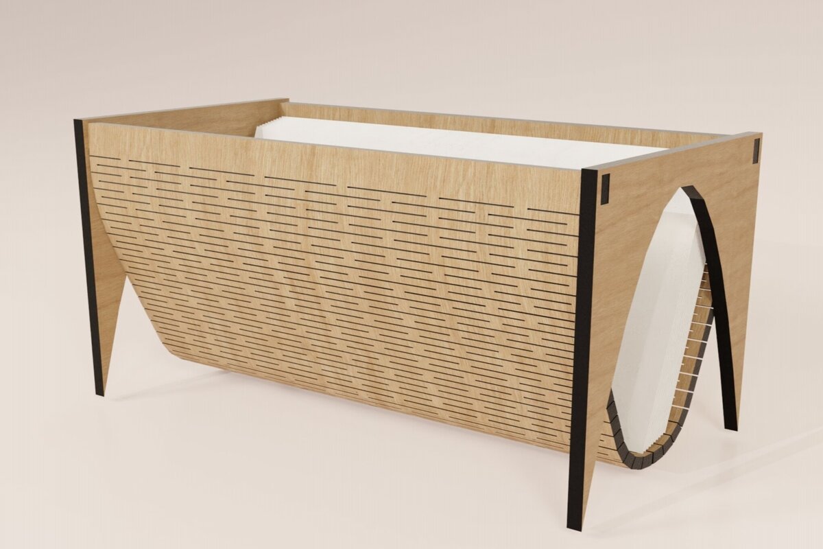 Intra απο ξύλο plywood 3mm-4mm πάχος κοπής με λέιζερ θήκη επαγγελματικής κάρτας Δίασταση 30x20 cm INTRAFABR-113818059 - Image 2