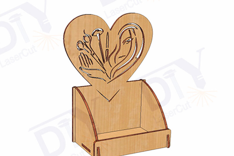 Intra απο ξύλο plywood 3mm-4mm πάχος κοπής με λέιζερ θήκη επαγγελματικής κάρτας Δίασταση 30x20 cm INTRAFABR-116659527 - Image 6
